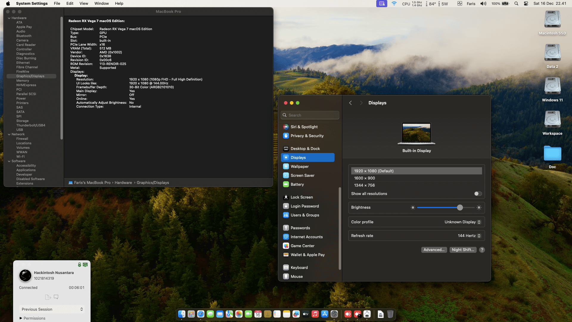 Asus TUF A15 FX506IU R766B7T [AMD Ryzen 7 4800H + Radeon RX Vega 7 + I2C]   OpenCore 1
